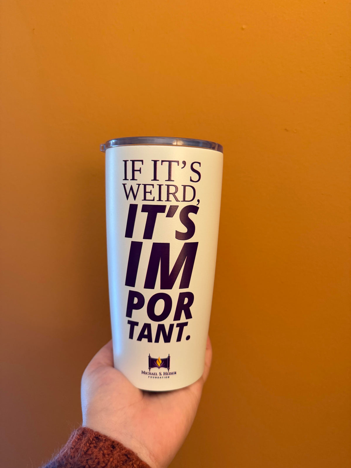 20 oz. White Tumbler