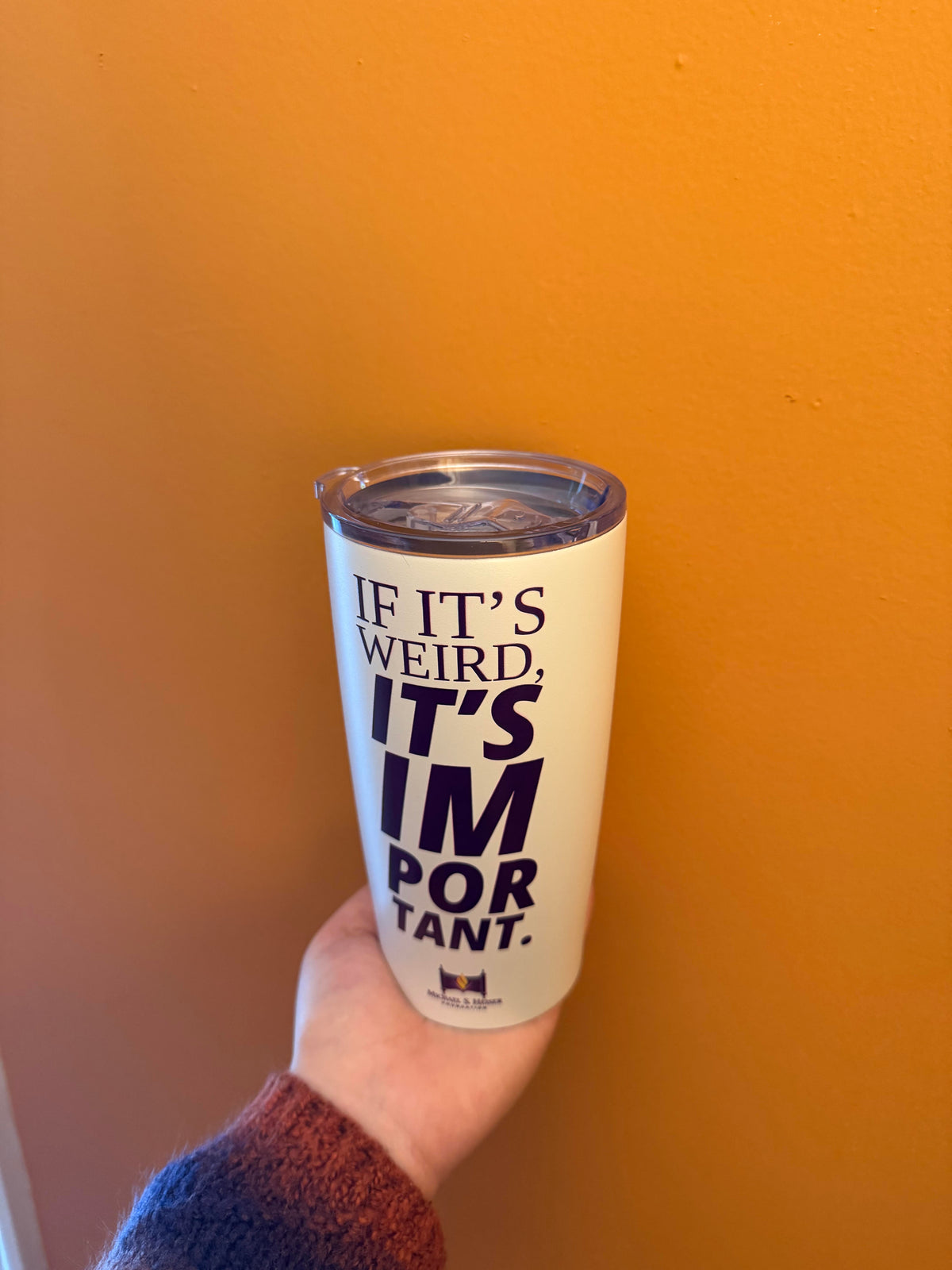 20 oz. White Tumbler