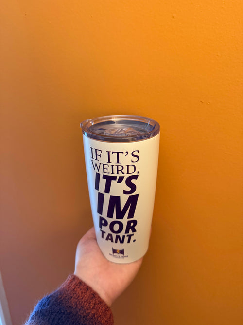 20 oz. White Tumbler